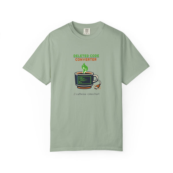 "Deleted Code Converter" Funny Programmer & Developer Comfort Colors T-Shirt