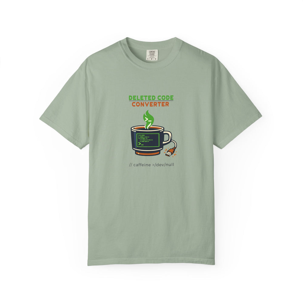 "Deleted Code Converter" Funny Programmer & Developer Comfort Colors T-Shirt