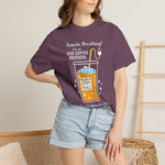 Somatic Breathing? I'm on Iced Coffee Protocol" Funny Self-Care Comfort Colors 1717 T-Shirt