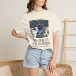 "Local Tech Office Professional" Funny Cat Programmer Comfort Colors 1717 T-Shirt