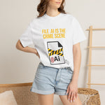 "File .AI Is The Crime Scene" Funny Graphic Designer Comfort Colors 1717 T-Shirt