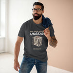 "Raw. Shrink-Wrapped. Unread." Funny Book Collector & Reader Staple T-Shirt
