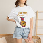 "The Buffer Didn't Care" Funny BQ Marathon Runner Comfort Colors 1717 T-Shirt