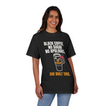 "No Apologies" Fierce Sports Mom & Boss Lady Oversized Drop-Shoulder Tee
