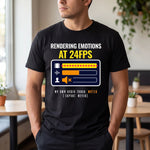 Rendering Emotions At 24FPS" Video Editor & Animator Heavyweight Oversized T-Shirt