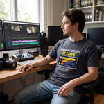 Rendering Emotions At 24FPS" Video Editor & Animator Heavyweight Oversized T-Shirt