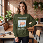 "I Teach Regulation, I Run On Ice" Funny Therapist & Teacher Sweatshirt