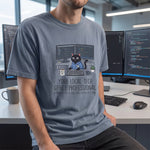 "Local Tech Office Professional" Funny Cat Programmer Comfort Colors 1717 T-Shirt