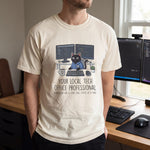 "Local Tech Office Professional" Funny Cat Programmer Comfort Colors 1717 T-Shirt