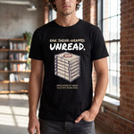 "Raw. Shrink-Wrapped. Unread." Funny Book Collector & Reader Staple T-Shirt