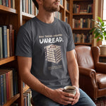 "Raw. Shrink-Wrapped. Unread." Funny Book Collector & Reader Staple T-Shirt