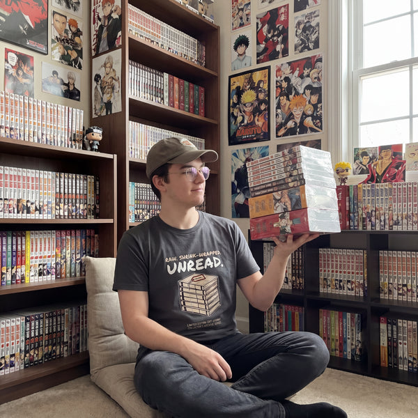 "Raw. Shrink-Wrapped. Unread." Funny Book Collector & Reader Staple T-Shirt