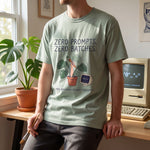 "Zero Prompts. Zero Batches." Funny Anti-AI Artist & Plant Lover Comfort Colors T-Shirt