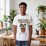 "Draft. Plants. Thriving." Funny Graphic Designer & Plant Lover Comfort Colors T-Shirt