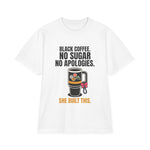 "No Apologies" Fierce Sports Mom & Boss Lady Oversized Drop-Shoulder Tee