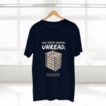 "Raw. Shrink-Wrapped. Unread." Funny Book Collector & Reader Staple T-Shirt