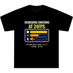Rendering Emotions At 24FPS" Video Editor & Animator Heavyweight Oversized T-Shirt