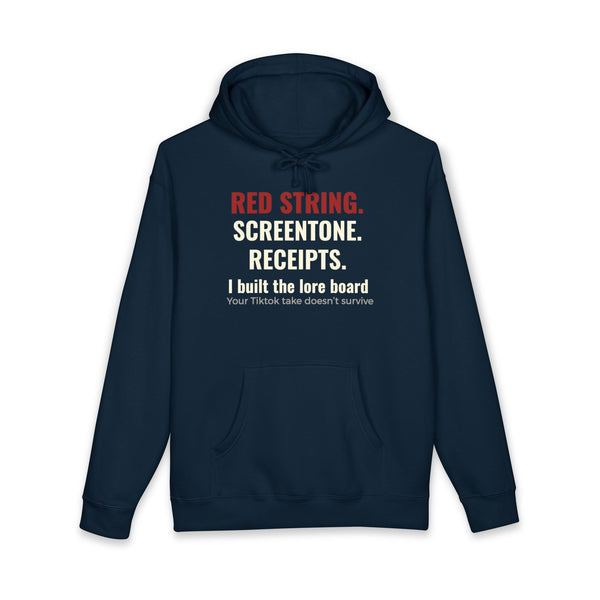 "I Built The Lore Board" Funny Manga Fandom Theorist Heavyweight Hoodie