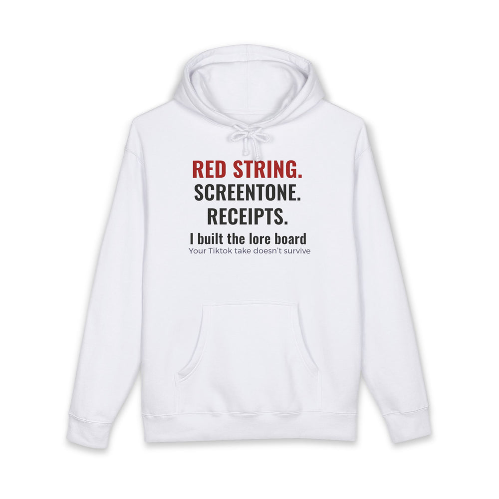 "I Built The Lore Board" Funny Manga Fandom Theorist Heavyweight Hoodie
