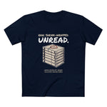 "Raw. Shrink-Wrapped. Unread." Funny Book Collector & Reader Staple T-Shirt