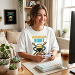"Progression Night" Gamer Coffee Low HP Comfort Colors T-Shirt, Funny MMORPG Raid Night Tee