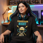 "Progression Night" Gamer Coffee Low HP Comfort Colors T-Shirt, Funny MMORPG Raid Night Tee